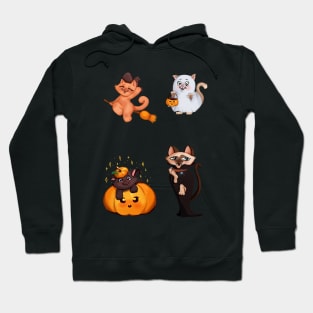 Meoween stickers 3 Hoodie